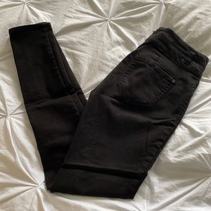 High rise black pants